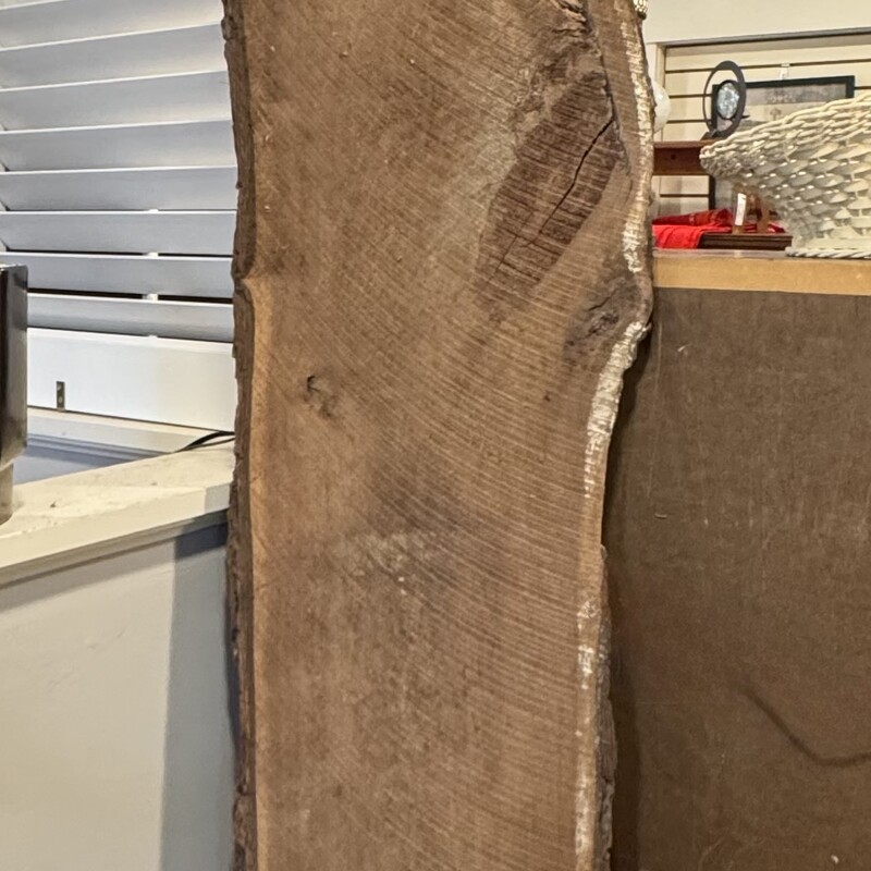 Live Edge Slab
Mostly Untreated, One Side is Partially Painted White
92 Inches Long, 15 Inches Wide, 2.5 Inches Thick