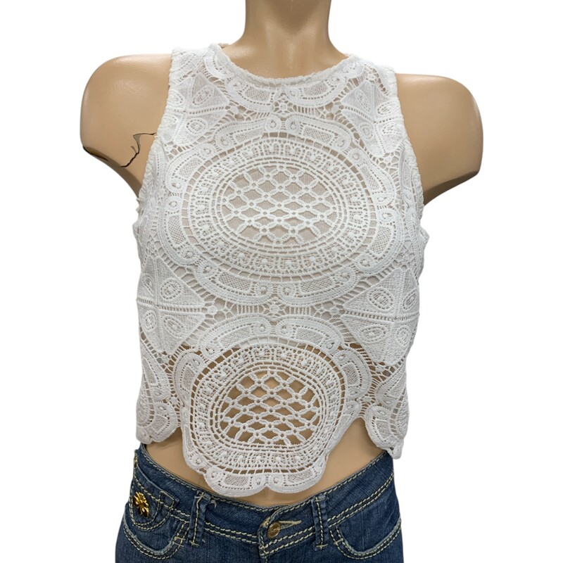 Revamped, White, Size: S