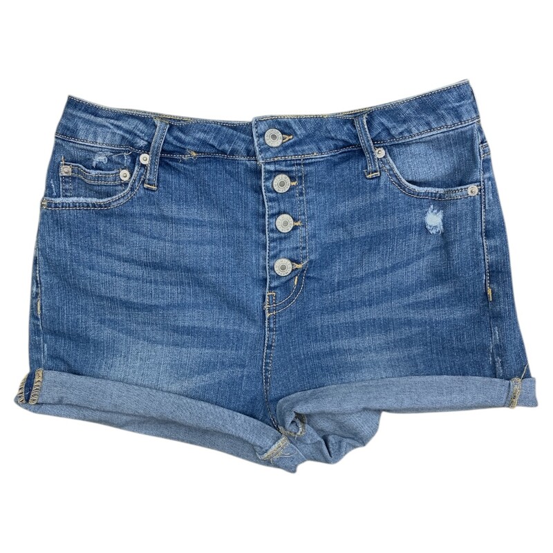 Love Tree Denim Shorts, Blue, Size: L
