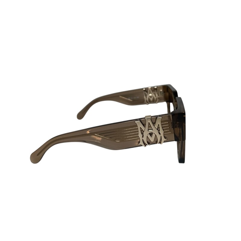 Amiri Jumbo Brown Sunglasses<br />
<br />
In very good condition. Some scratching on the hardware and some scratching on the lenses.
