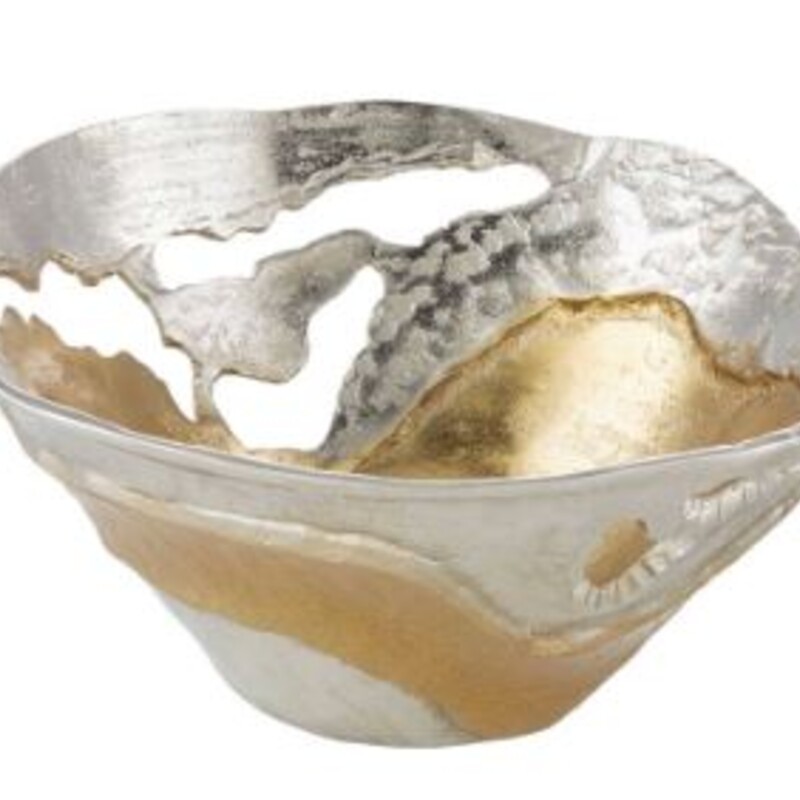 Surya Ambrosia Bowl
Silver Gold
Size: 12x5H