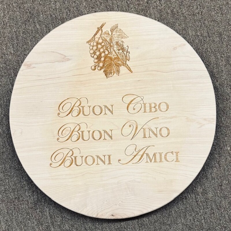 Italian Wood Lazy Susan