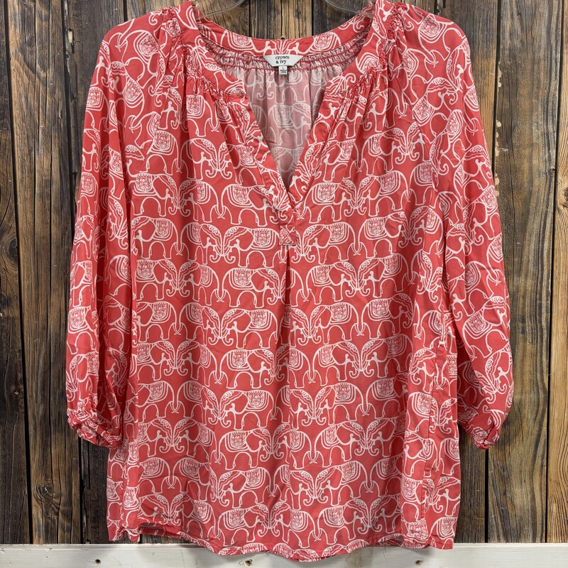 Crown And Ivy Pink Elepha, Size: L
