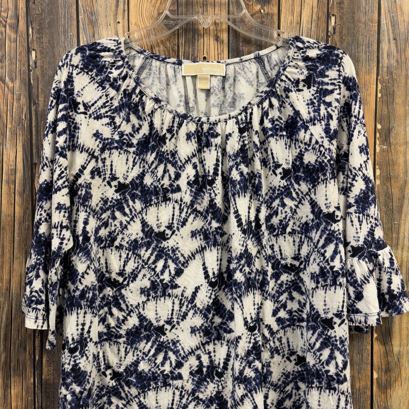 MK Blue White Tie Dye, Size: M