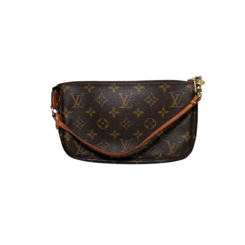 Louis Vuitton Pochette Monogram<br />
<br />
Date Code: SD0012<br />
<br />
Dimensions:<br />
<br />
In good condition. Light wear to the leather. Staining to the interior.<br />
<br />
Does not come with the original dust bag or box.