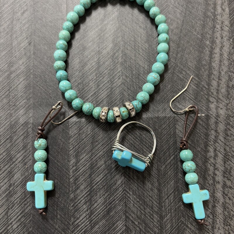 Cross Turquoise Set