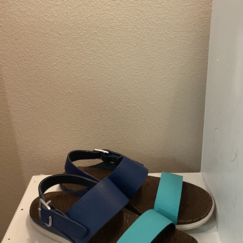 EUC Nvy/Turq Sandal
