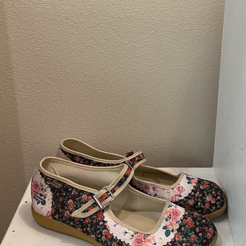Rd/Pk Flrl Mary Jane