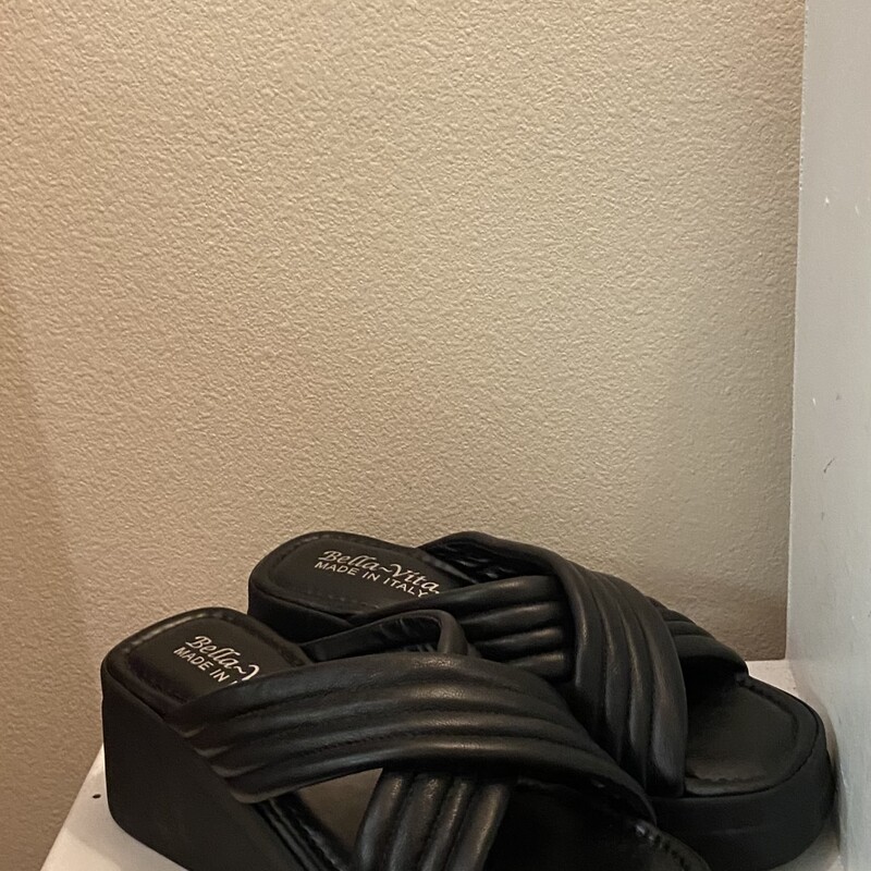 Blk Pltform Sandal