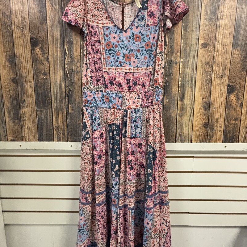 Pink Floral MJ Dress, Size: S