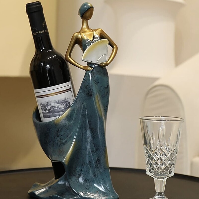 Resin Fan Girl Wine Hold