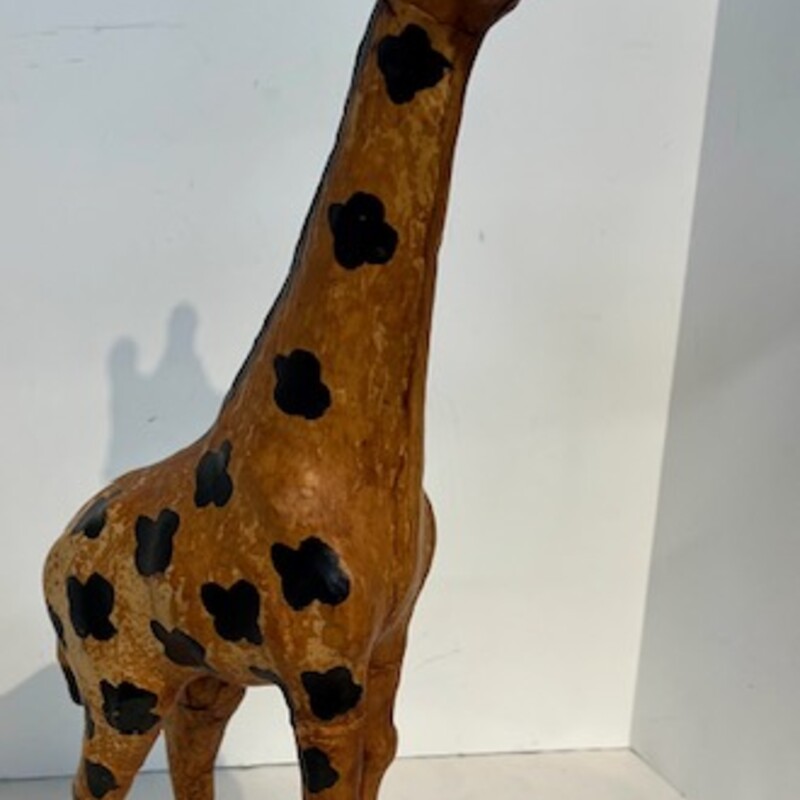 Vtg Leather Wrap Giraffe