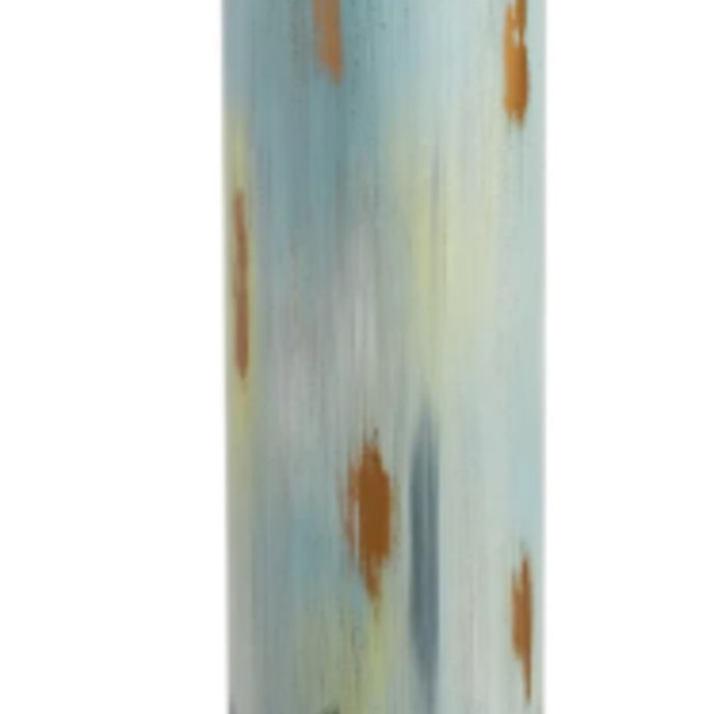 Distressed MetalFloorVase