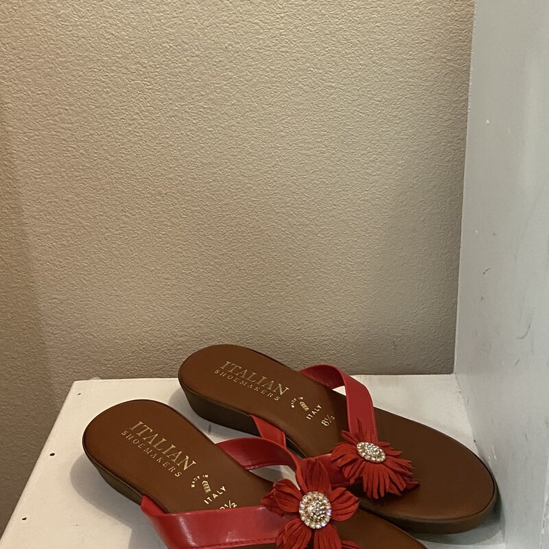 NEW Red Jewel Sandal