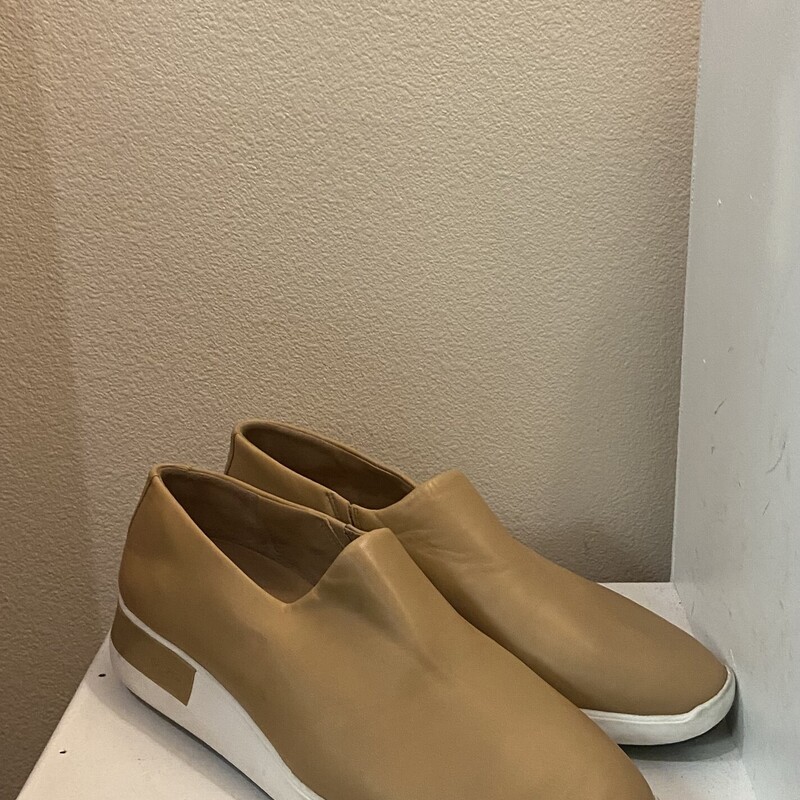 Camel Lther Slip On