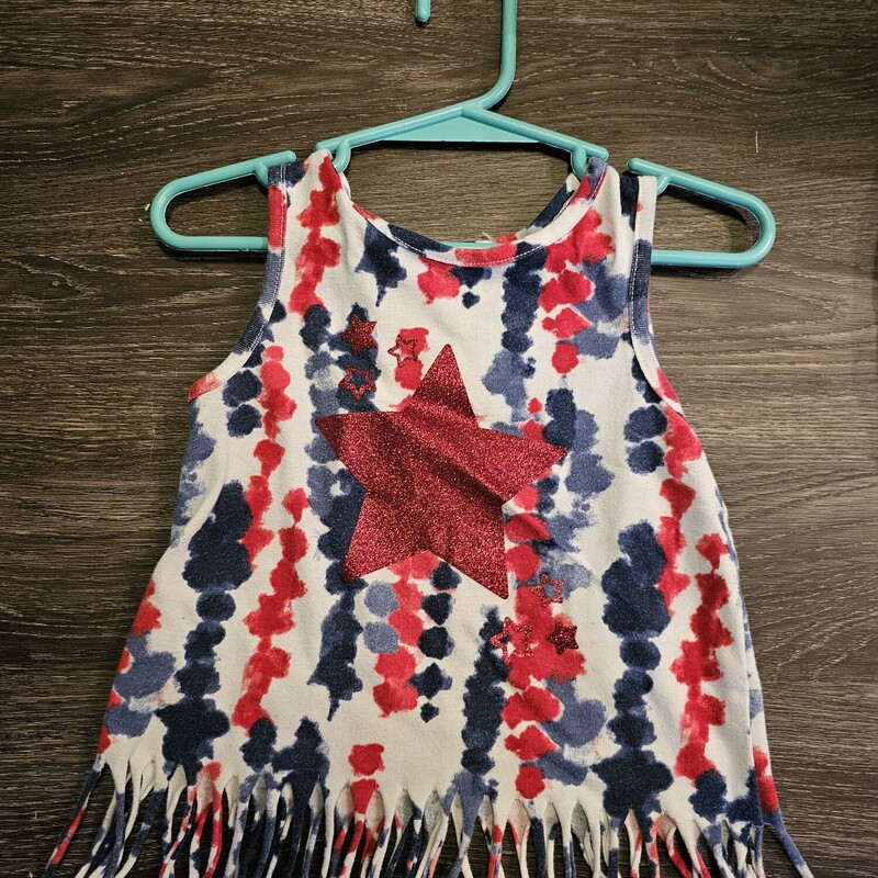 CELBRATE SHIRT, RED/WHIT, Size: 3T