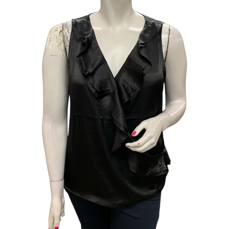 WhiteHBlackM Top, Blk, Size: XL
