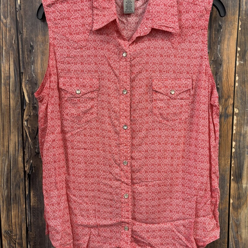 Wrangler Pink Tank, Size: M