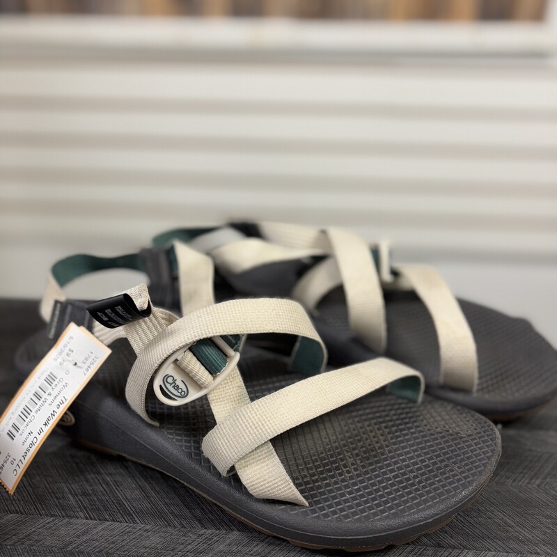 Grey & White Chacos, Size: 10