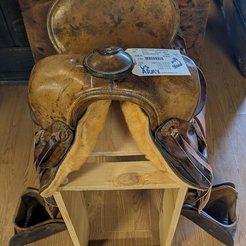 Mcclellan Saddle US, Stirrups, 1930s?
with stand
14?