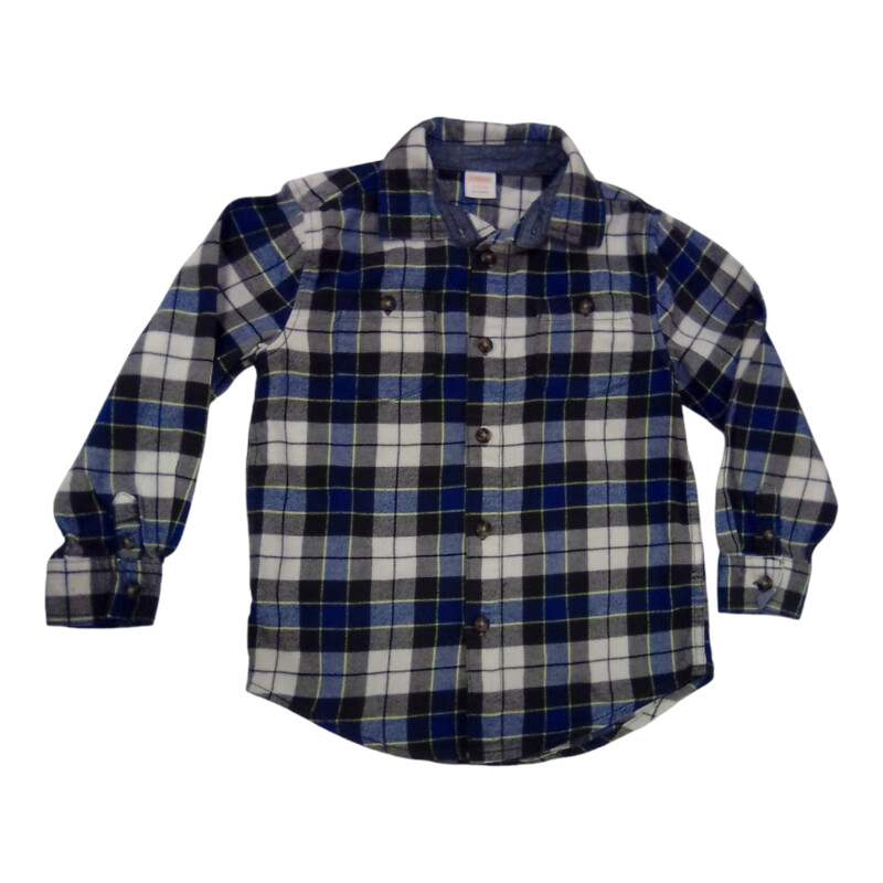 LS Shirt: Blue/Black Plai