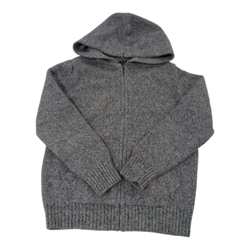 Zip-Up: Blue/White Knit