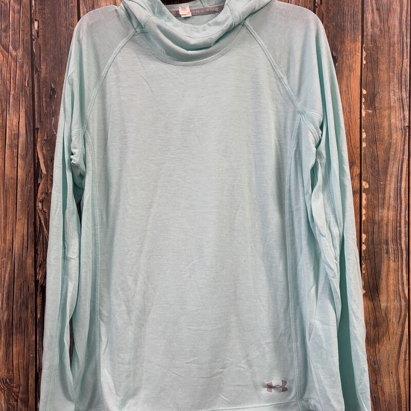 Light Blue UA Hoodie Shirt, Size: M