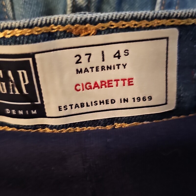 GAP JEANS, DENIM, Size: 4
