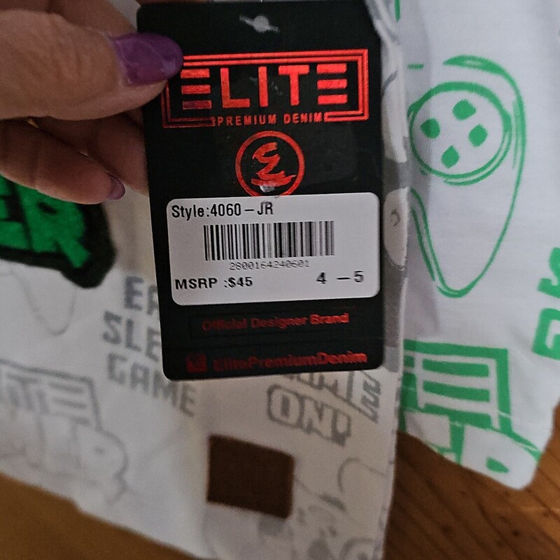 NEW ELITE PREMIUM SHIRT, WHITE, Size: 4-5