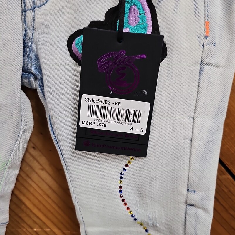 NEW ELITE PREMIUM JEANS, DENIM, Size: 5-6