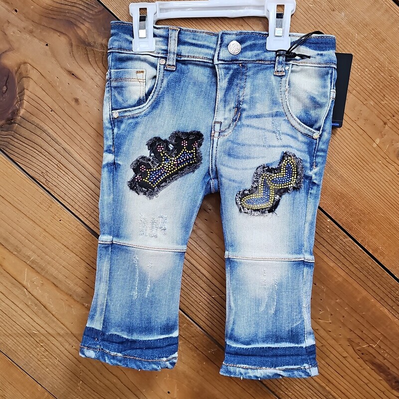 New Elite Premium Jeans, DENIM, Size: 9MONTHS