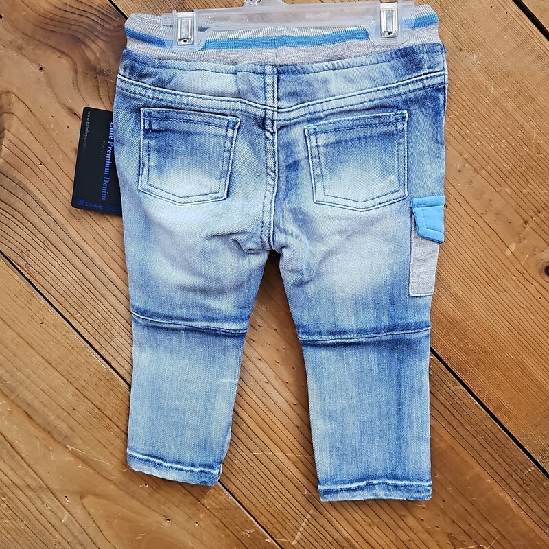 NEW ELITE PREMIUM JEANS, DENIM, Size: 6MONTHS