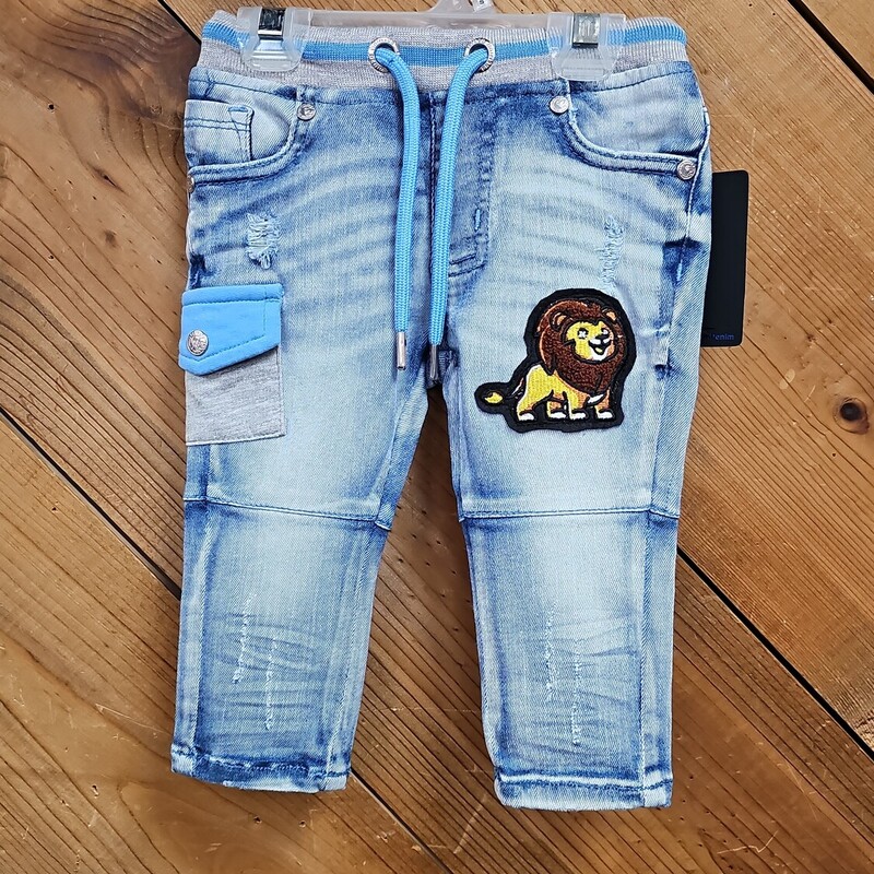 NEW ELITE PREMIUM JEANS, DENIM, Size: 6MONTHS