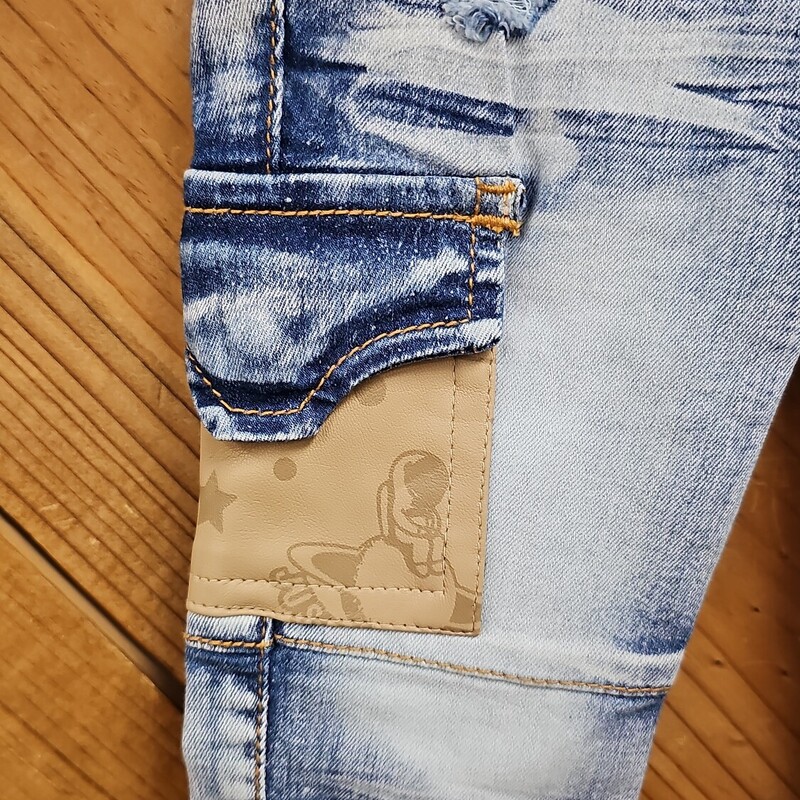 NEW ELITE PREMIUM JEANS, DENIM, Size: 9MONTHS