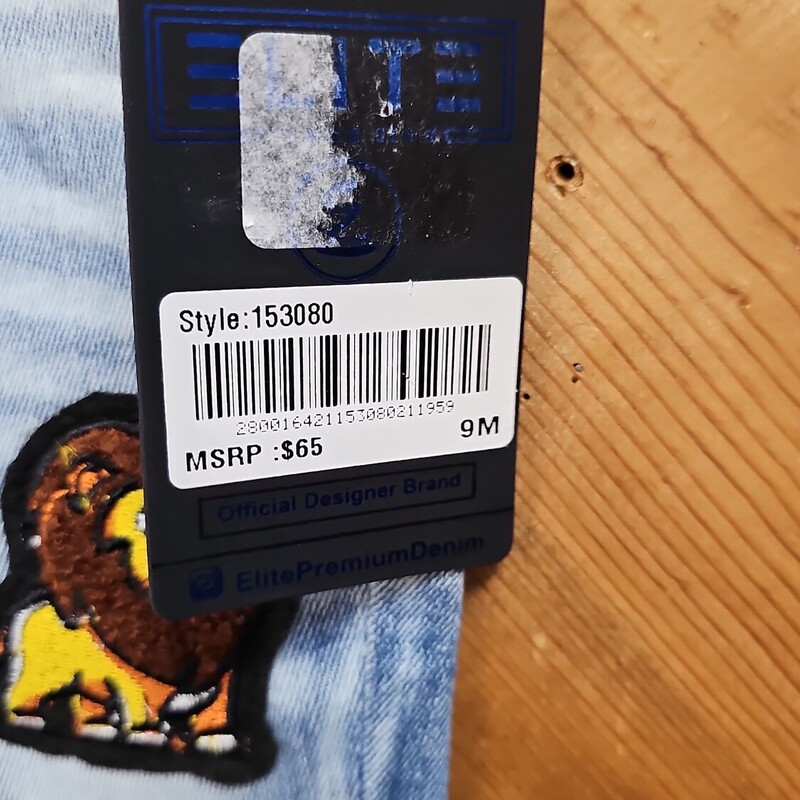 NEW ELITE PREMIUM JEANS, DENIM, Size: 9MONTHS