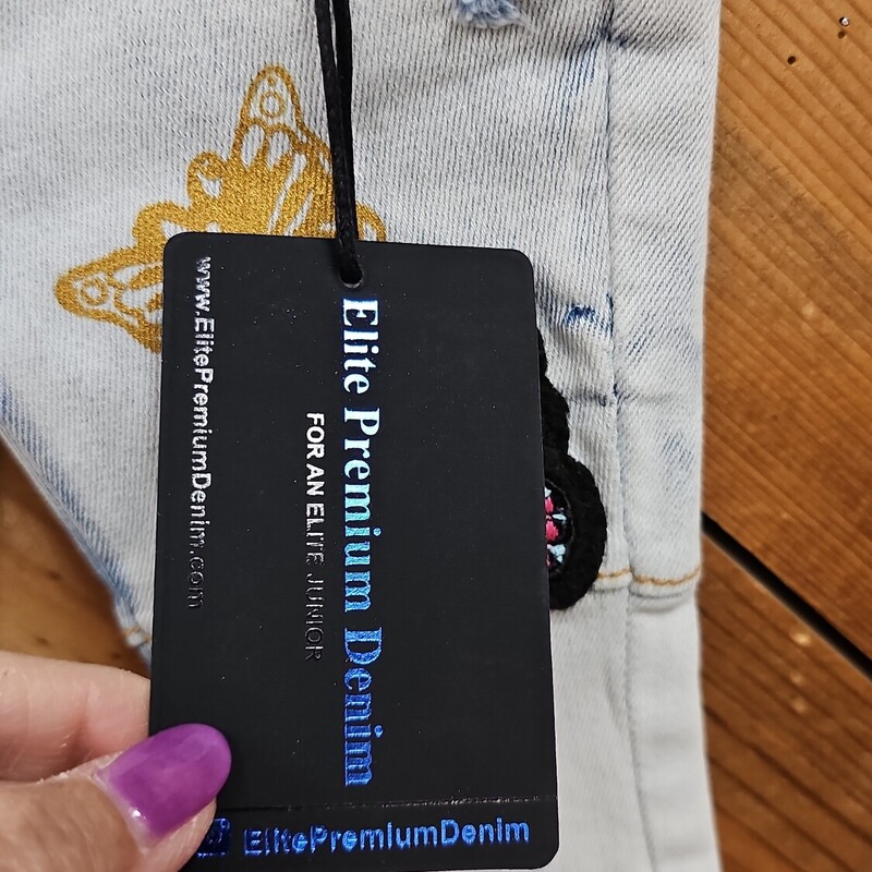 NEW ELITE PREMIUM JEANS, DENIM, Size: 6MONTHS