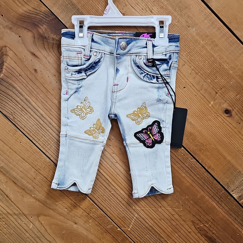 NEW ELITE PREMIUM JEANS, DENIM, Size: 6MONTHS