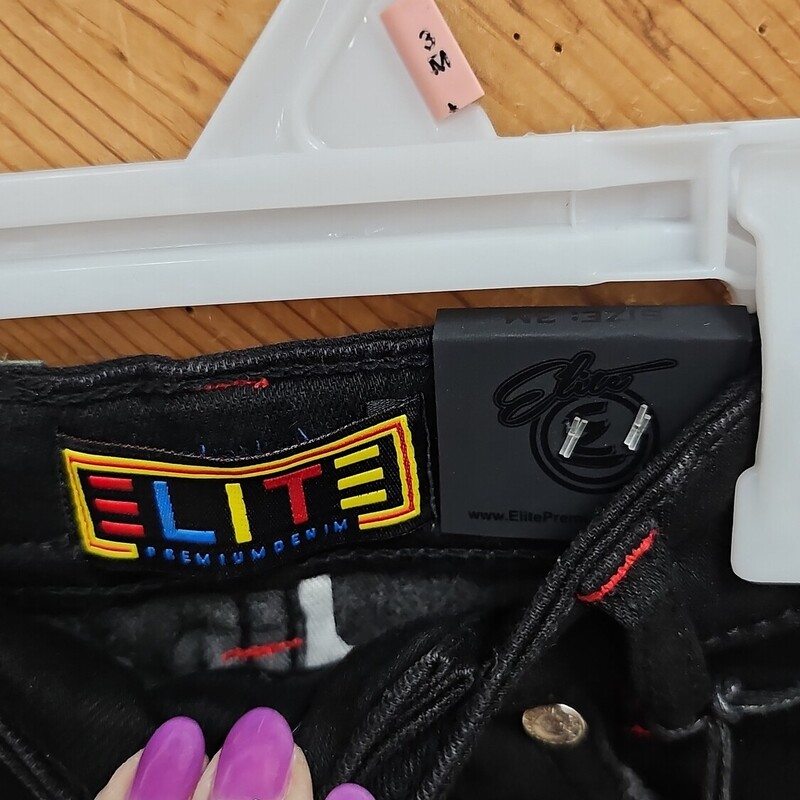 NEW ELITE PREMIUM JEANS, BLACK, Size: 3MONTHS