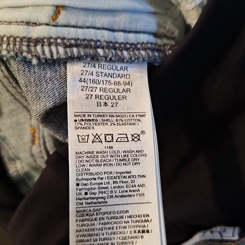 GAP JEANS, DENIM, Size: 4