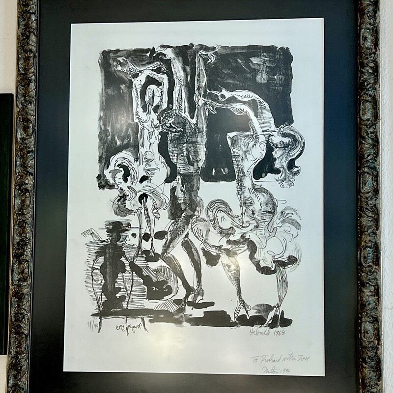 Lithograph Milton Hebold