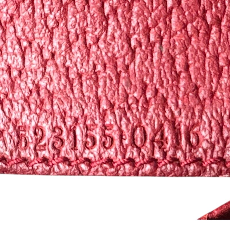 Gucci Flora Ophidia Red Wallet<br />
<br />
Style Code: 523155.0416<br />
<br />
Dimensions: 4 L x 3 H inches<br />
<br />
In very good condition. Slight tarnshing of the hardware and small mark inisde leather near the flap,<br />
<br />
Does not come with original dust bag or box.