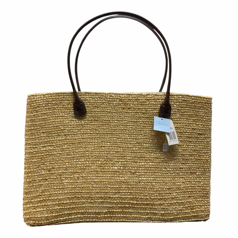 Jessica Woven Bag NWT, Brwn, Size: L