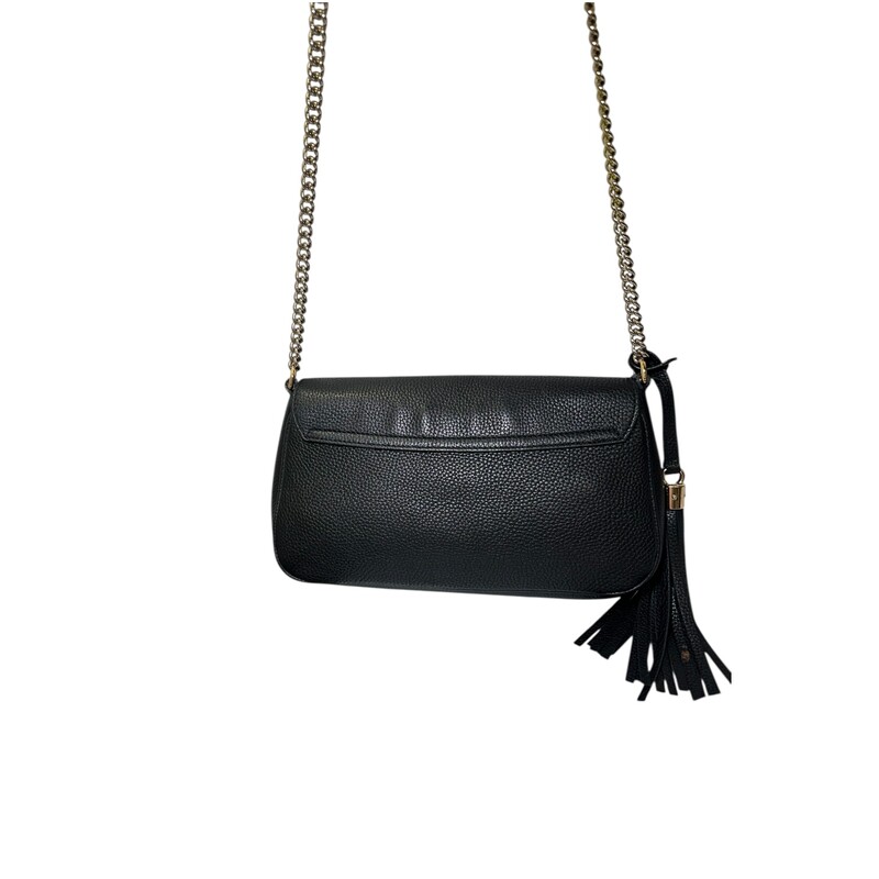Gucci Soho Calfskin Leather Chain Bag<br />
<br />
Style Code: 536224.213317<br />
<br />
Dimensions:<br />
Base length: 10.25 in<br />
Height: 5.5 in<br />
Width: 2 in<br />
Drop: 21 in<br />
<br />
In very good condition. Some scratching on hardware and interior marks.<br />
<br />
Comes with the original dust bag and box.