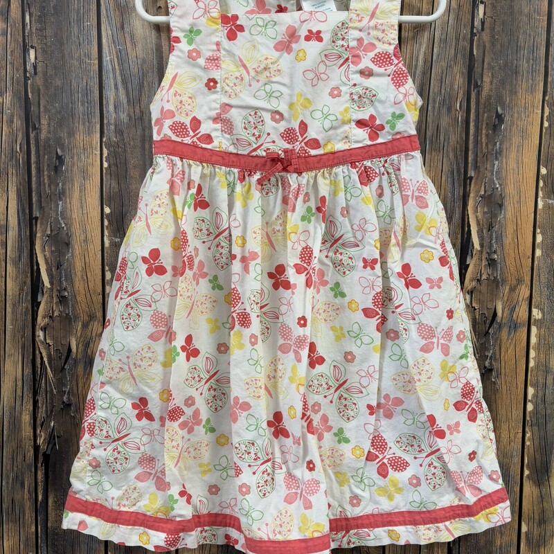 Pink Butterfly Dress, Size: 4T