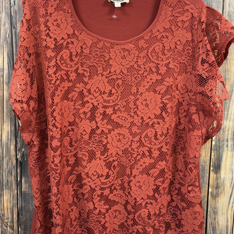 NWT Rust Lace Shirt