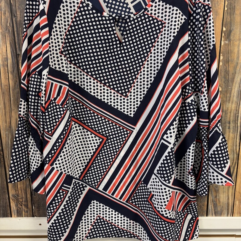 Blue Dot Chicos Sheer Top, Size: 2