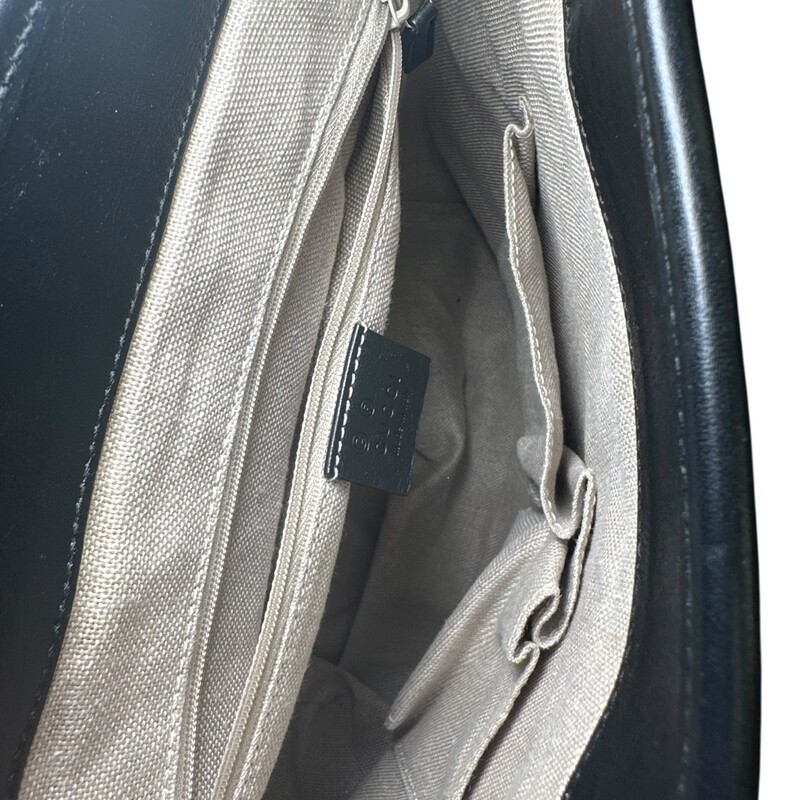 Gucci Micro GG Leather Backpack<br />
<br />
Style Code: 607993 525040<br />
<br />
Dimensions: 12 H x 11.5 L<br />
<br />
In excellent condition. Very small mark inside the interior.<br />
<br />
Does not come with original dust bag or box.