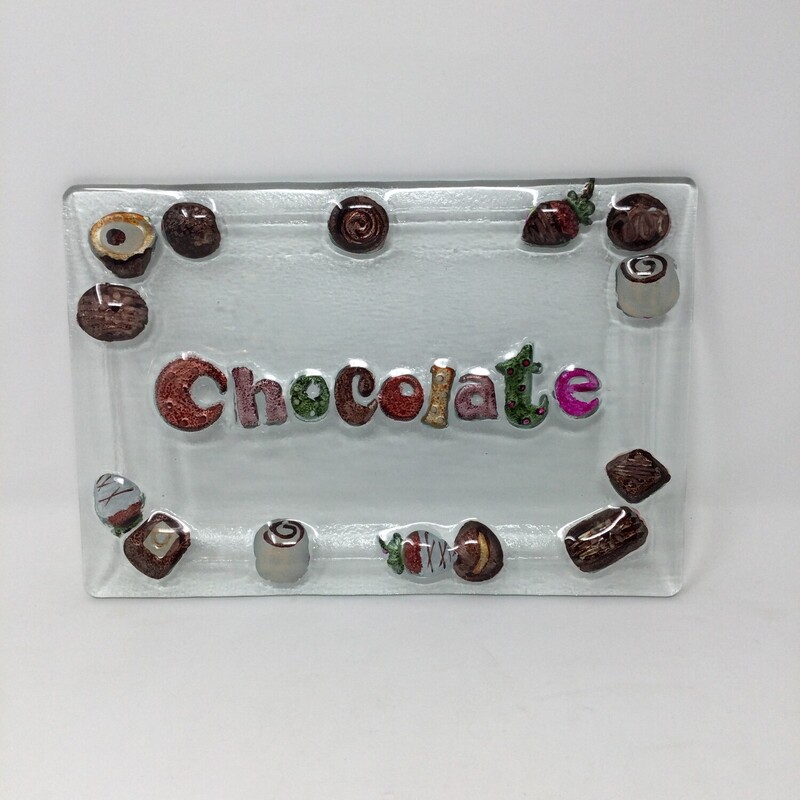 Glass Chocolate Platter