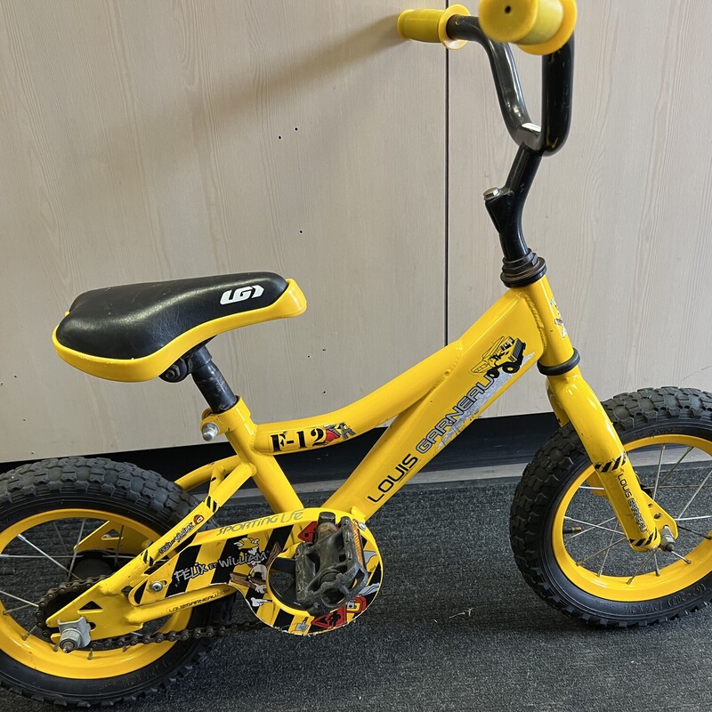 Louis Garneau Bike, Yellow, Size: 12 Inch