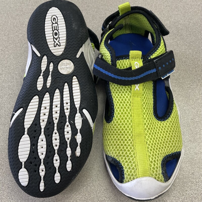 Geox Mesh Water Sandals, Lime, Size: 11Y